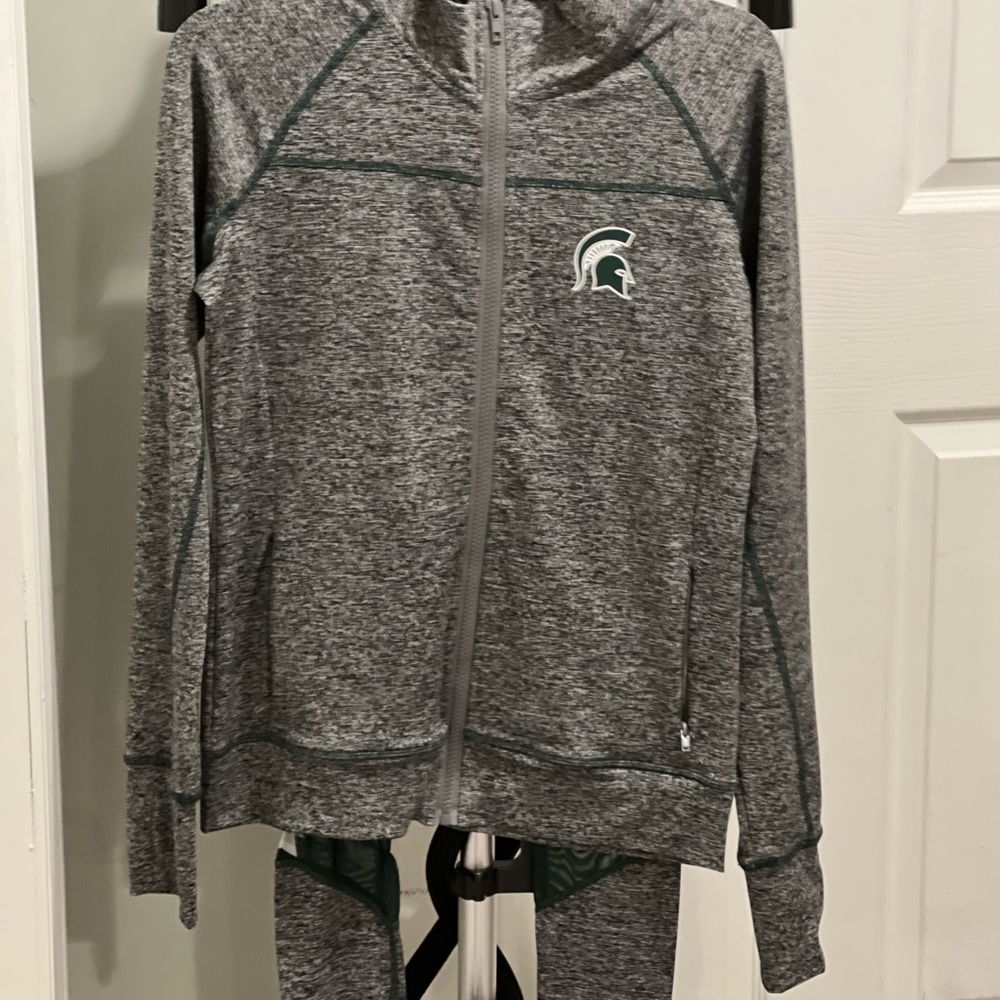 Michigan State Gear pants and jacket